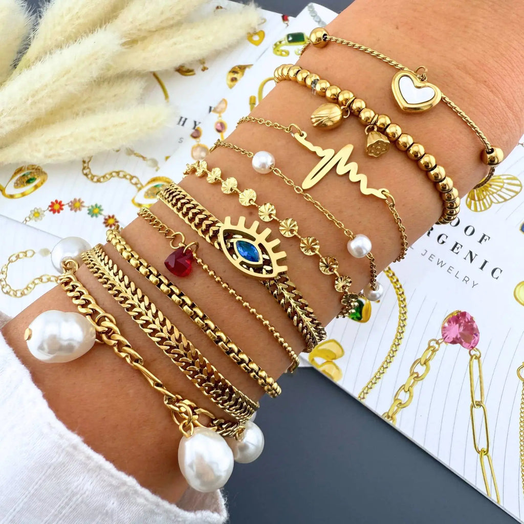 Pulseira Fleur — Banho de Ouro 18K Kass Royale