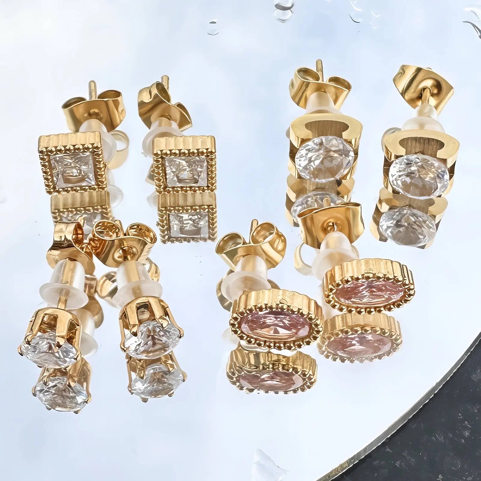Brincos Allure — Banho de Ouro 18K Kass Royale