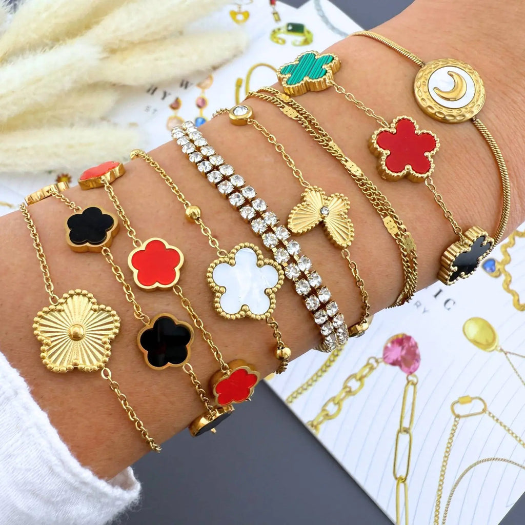 Pulseira Prairie — Flower Meadow · Ouro 18K Kass Royale