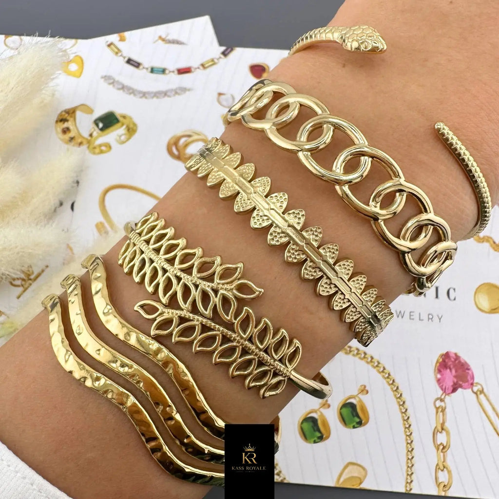 Pulseira Serpentine — Banho de Ouro 18K Kass Royale