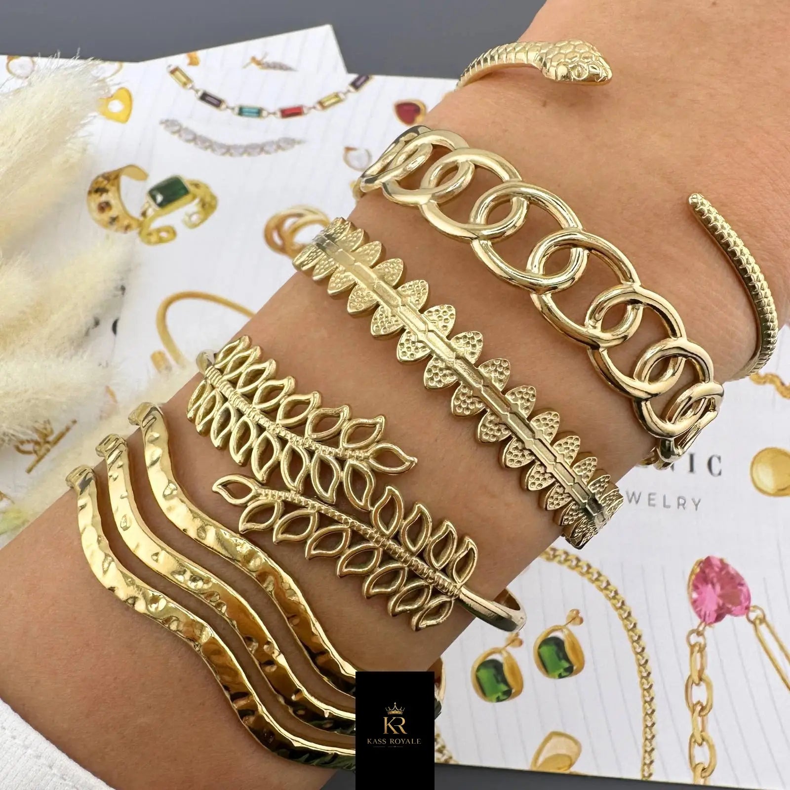 Pulseira Serpentine — Banho de Ouro 18K Kass Royale