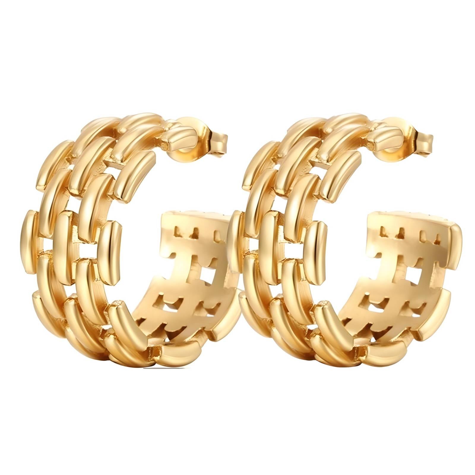 Brincos Sobre — Banho de Ouro 18K Kass Royal Kass Royal Brincos Kass Royal
