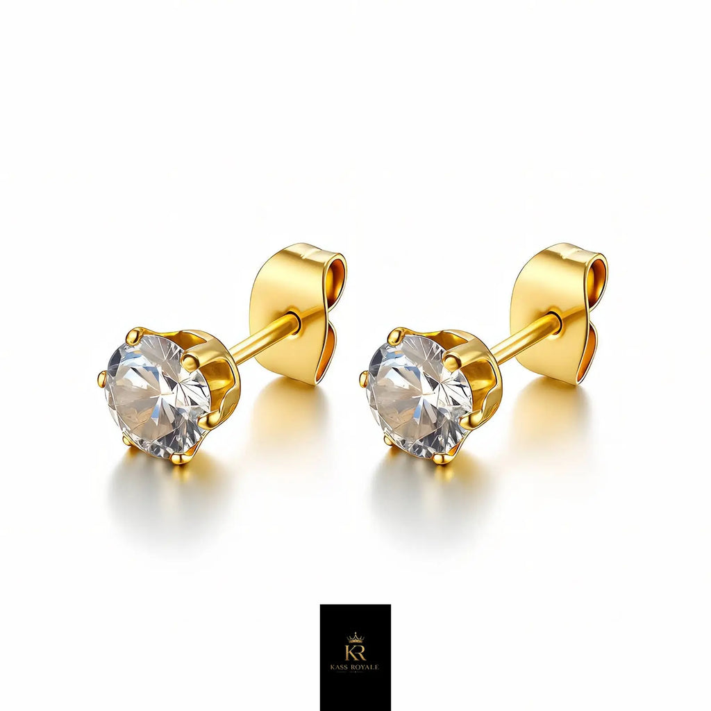 Brincos Intemporel — Banho de Ouro 18K Kass Royale
