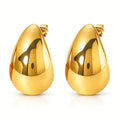 Brincos Goutte — Banho de Ouro 18K Kass Royale