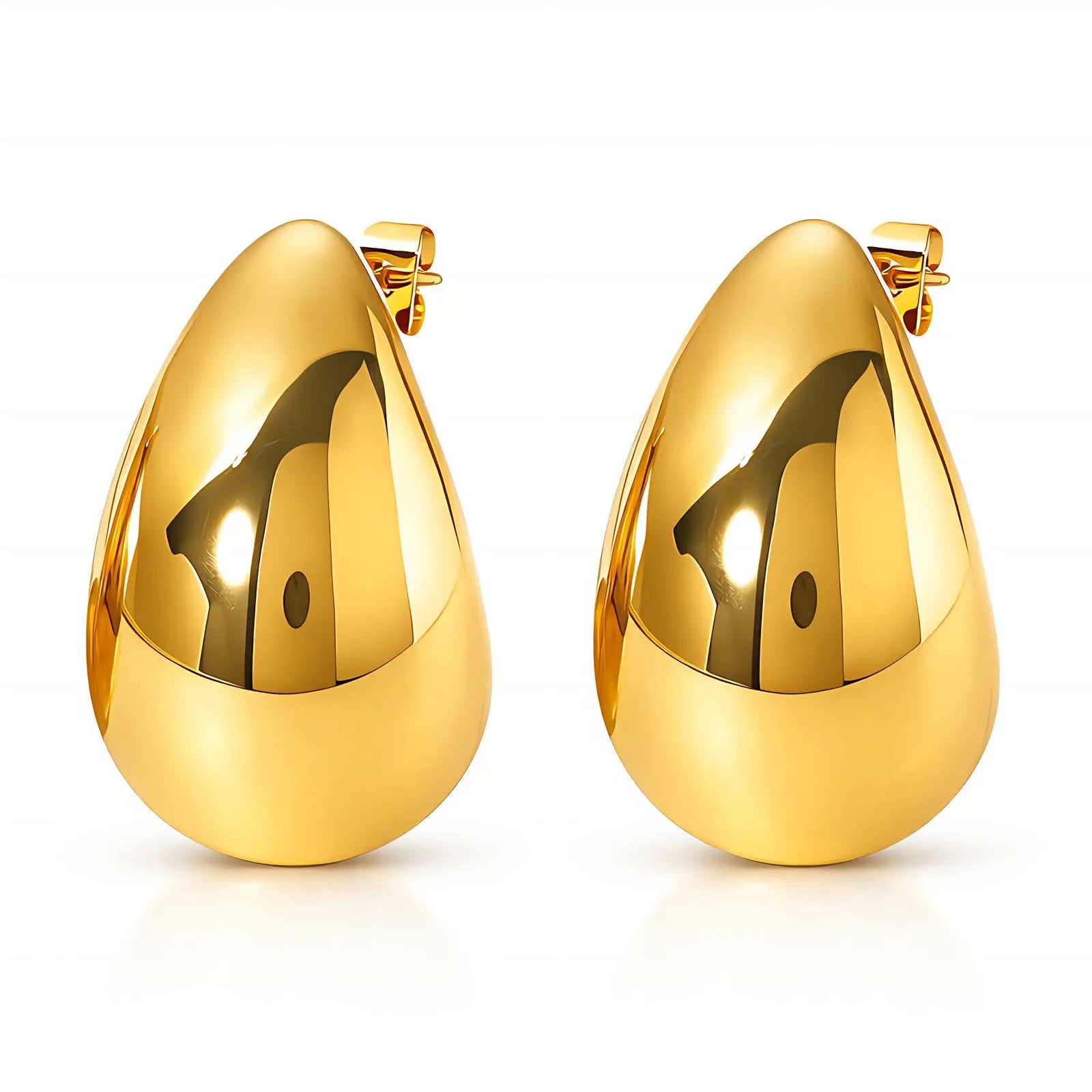Brincos Goutte — Banho de Ouro 18K Kass Royale