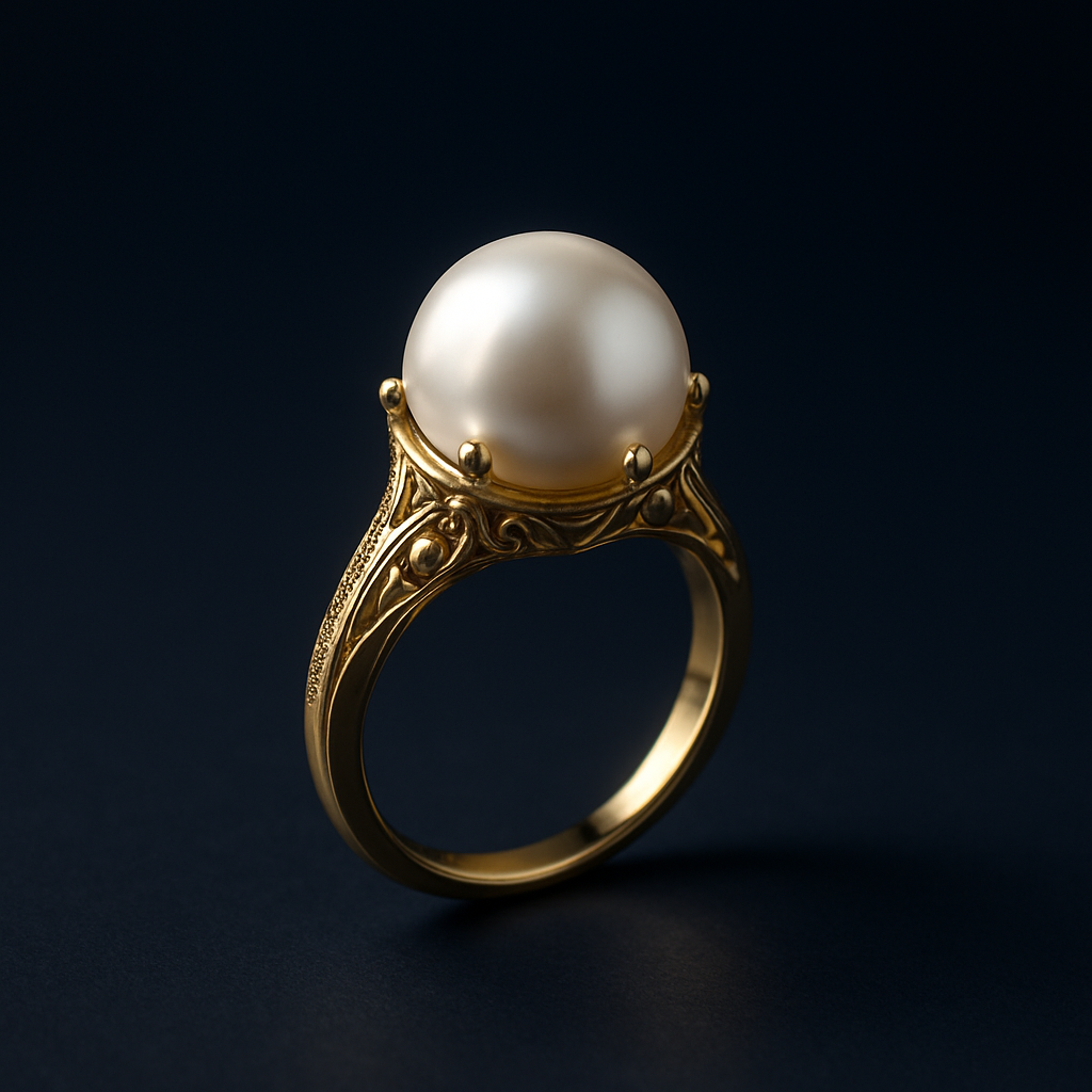 Anel Perle — Banho de Ouro 18K