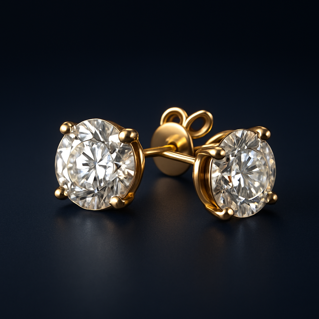 Brincos Nude — Banho de Ouro 18K