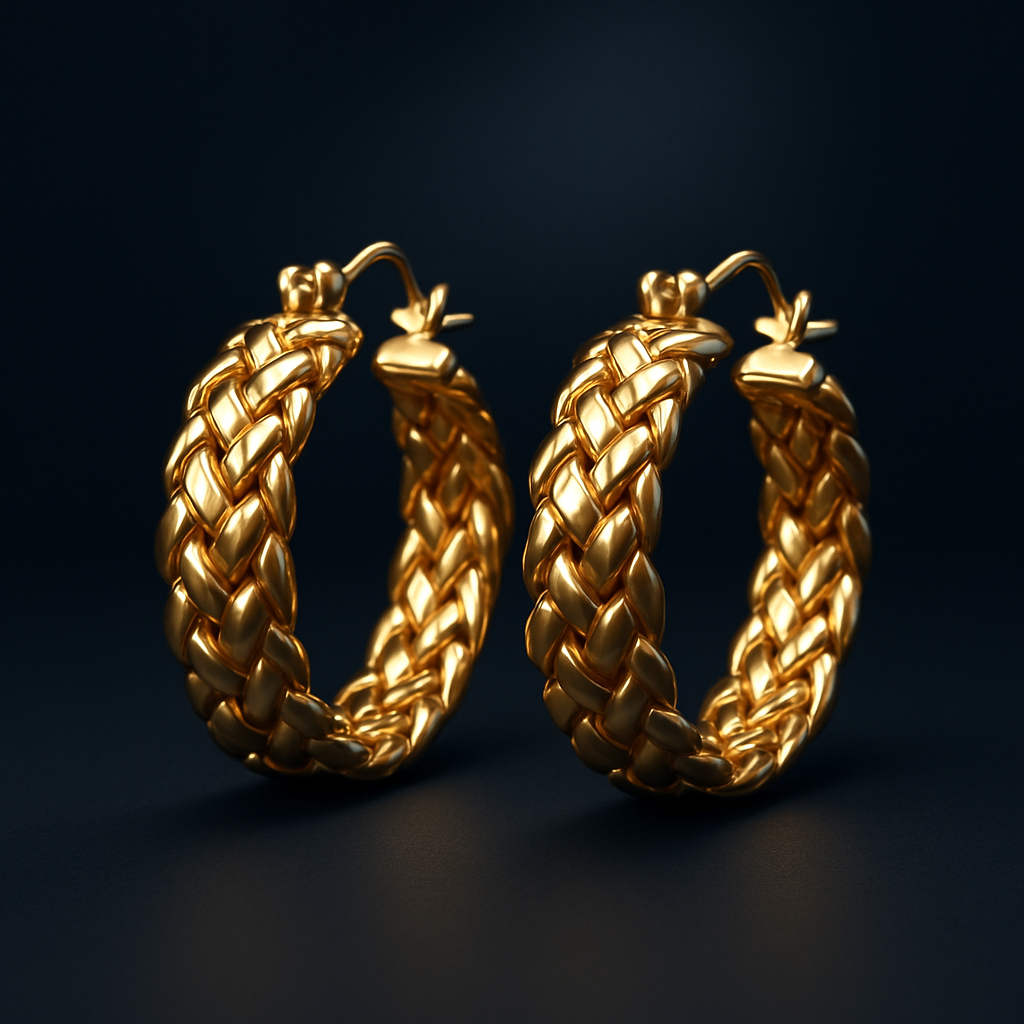 Brincos Sobre — Banho de Ouro 18K