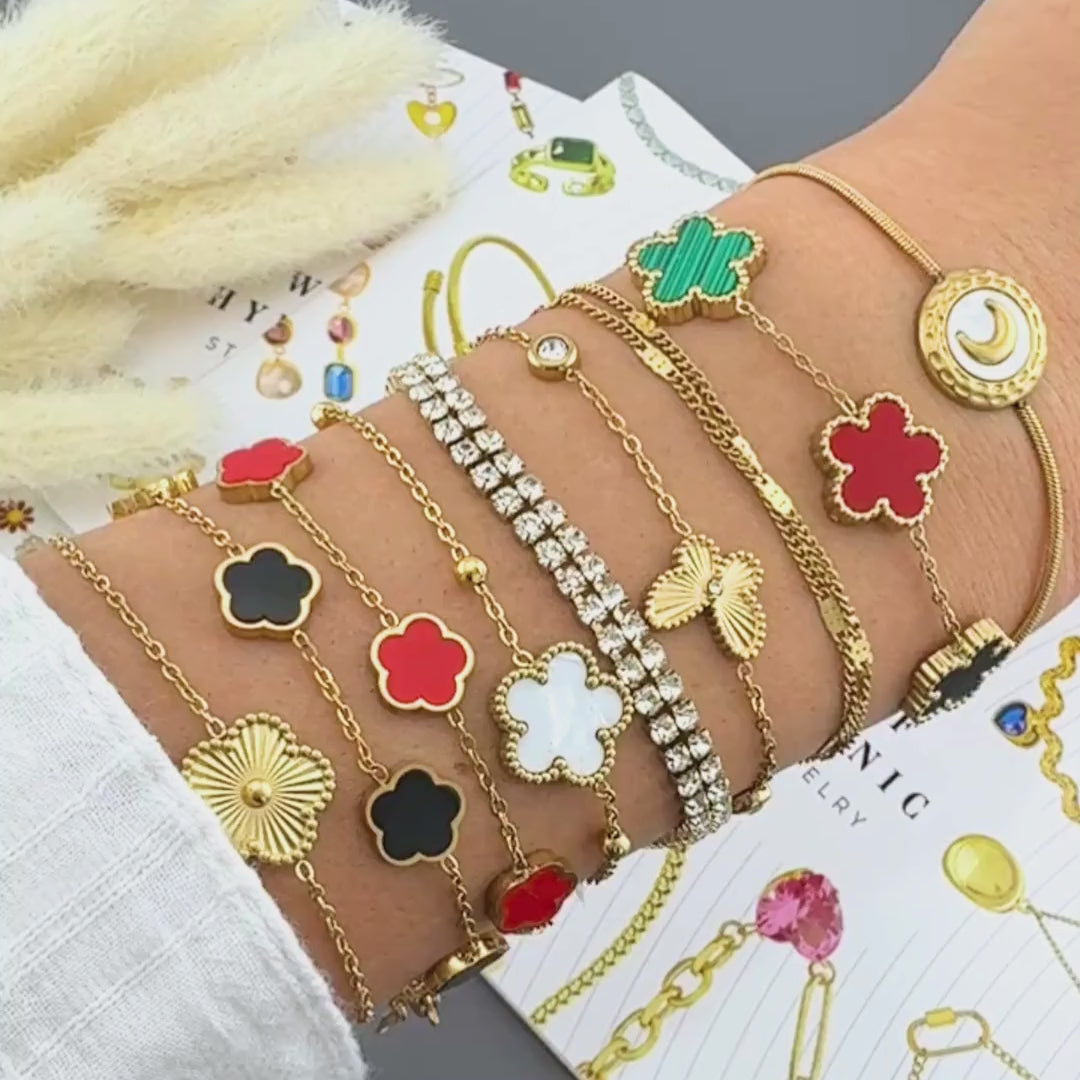 Pulseira Prairie — Flower Meadow · Ouro 18K